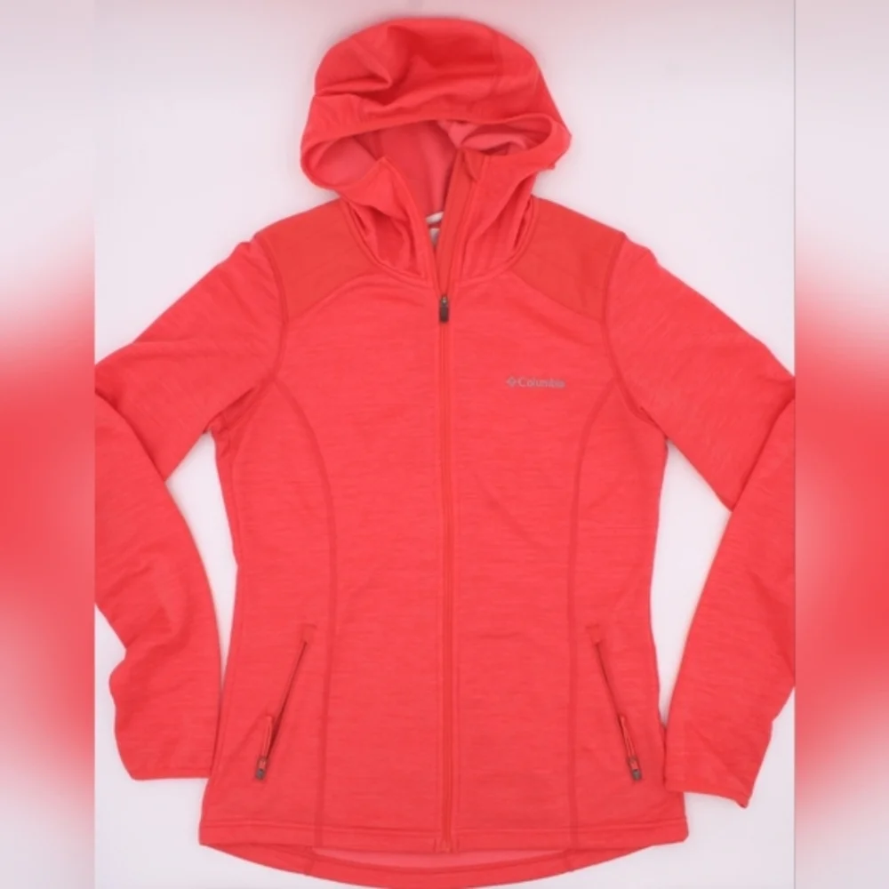 Columbia Women’s Bright Pink Fleece Hoodie – Full Zip, XS - Picture 2 of 10